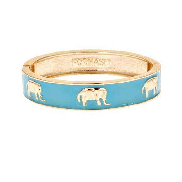 turquoise gold enamel elephant bracelet fornash - Picture 6 of 6